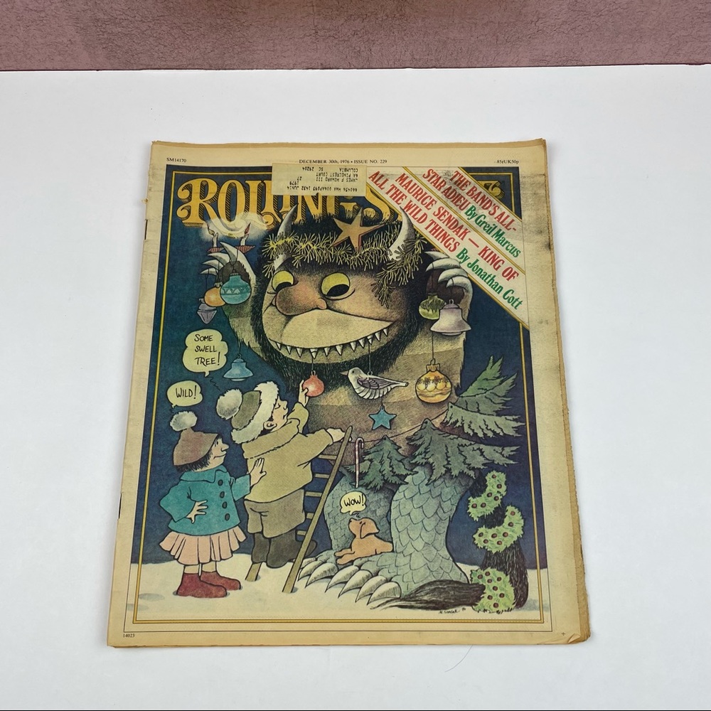 Vintage Rolling Stone Magazine Wild Things Maurice Sendak December 30, 1976